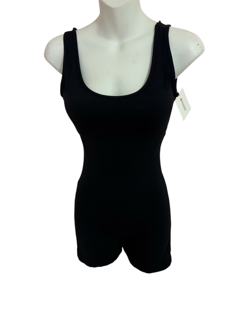 Black Scoop Neck Shapewear Bodysuit - Unbranded